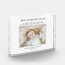 Bloque Para Fotos Los padrinos modernos gracias Keepsake