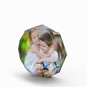 Bloque Para Fotos LOVE Writing Modern Photo Block