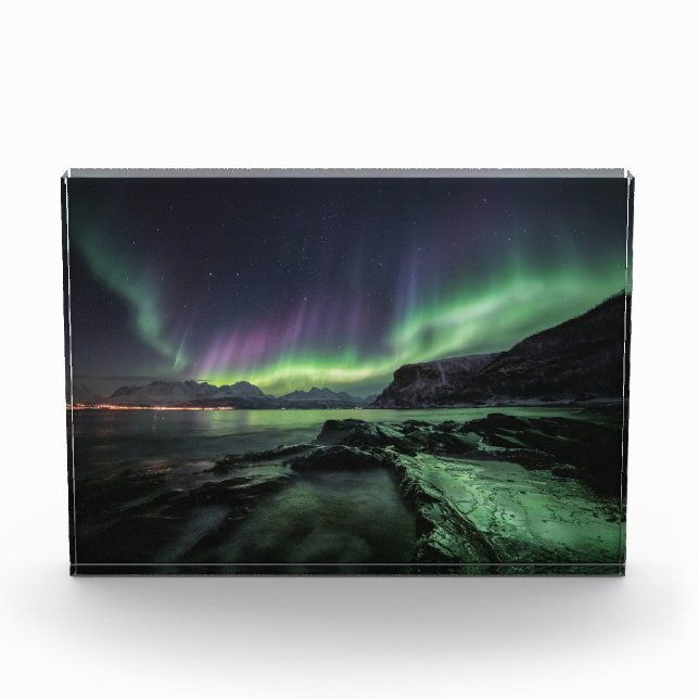 Bloque Para Fotos Luces del Norte de Noruega (Anverso)