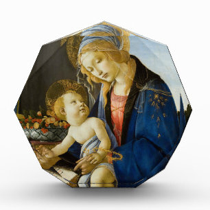 Bloque Para Fotos Madonna del libro por Botticelli religioso