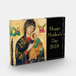 Bloque Para Fotos Madre Madonna de la ayuda perpetua Jesús