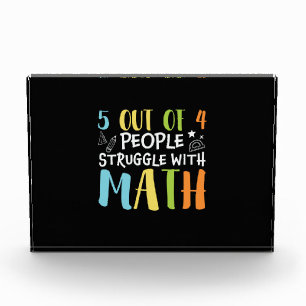 Bloque Para Fotos Maestros de matemáticas luchan con matemáticas
