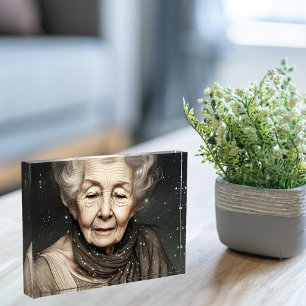 Bloque Para Fotos Magnífico arte digital de anciana mujer