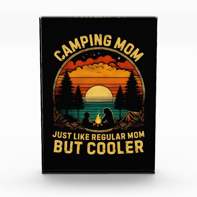 Bloque Para Fotos Mamá Camping Igual que una Mamá Regular (Anverso)