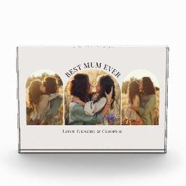 Bloque Para Fotos mamá óptima para arco elegante crema multifoto