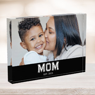 Bloque Para Fotos Mamá Personalizada Establecida Moderna Negrita