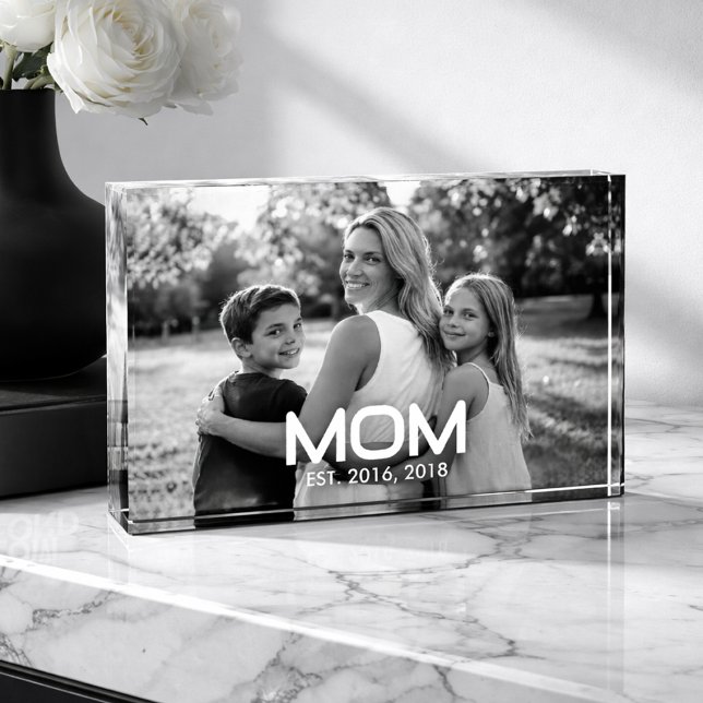 Bloque Para Fotos Mamá Personalizada Establecida Moderna Negrita (Subido por el creador)