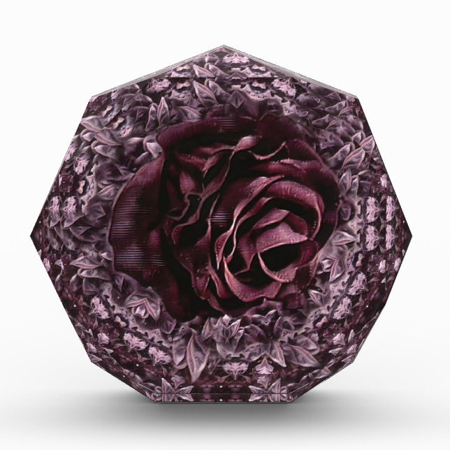 Bloque Para Fotos Mandala de rosa  (Anverso)