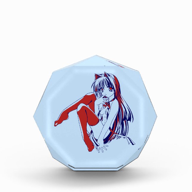 Bloque Para Fotos Manga americana Neko Catgirl Kawaii Anime (Anverso)