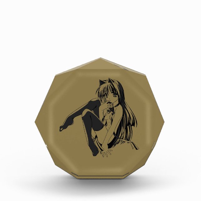 Bloque Para Fotos Manga, Neko Catgirl Furry Kawaii Loli (Anverso)