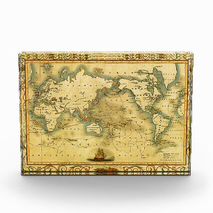 Bloque Para Fotos Mapa del mundo antiguo