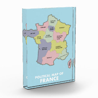Bloque Para Fotos Mapa político de Francia Tarjeta postal