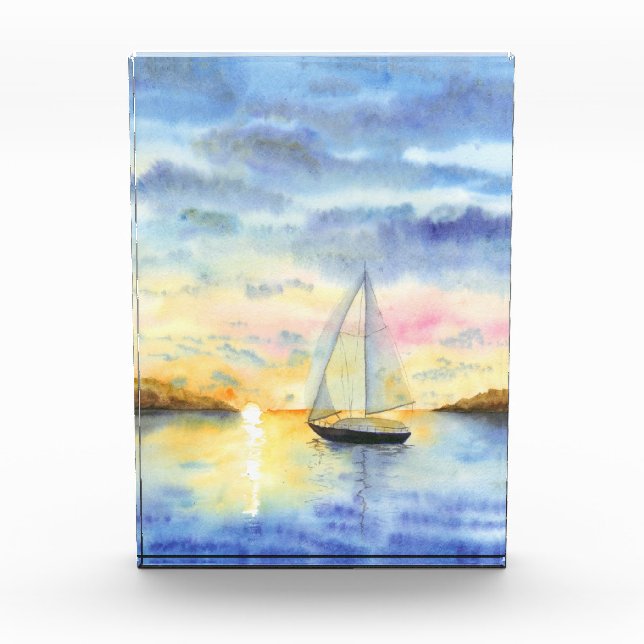 Bloque Para Fotos Mar al atardecer (Anverso)