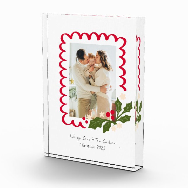 Bloque Para Fotos Marco festivo de vieira con Navidades holly Moment (Derecha)