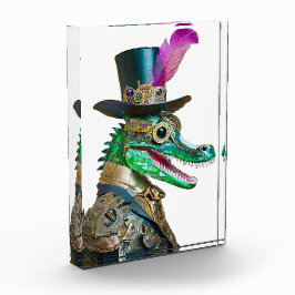 Bloque Para Fotos Mardi Gras Steampunk Fiesta Animal Alligator