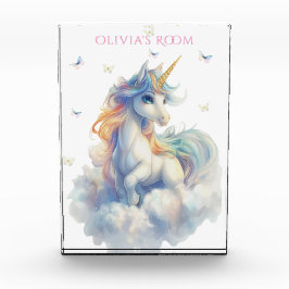 Bloque Para Fotos Mariposas de Unicornio Arcoíris