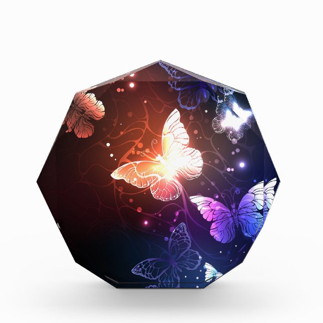 Bloque Para Fotos Mariposas nocturnas brillantes (Anverso)