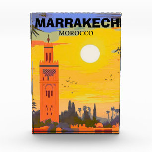 Bloque Para Fotos Marrakech Travel Postcard Art., Marruecos Travel P