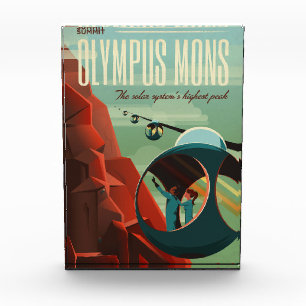 Bloque Para Fotos Marte Olympus Mons Sistema Solar Volcán Más Alto