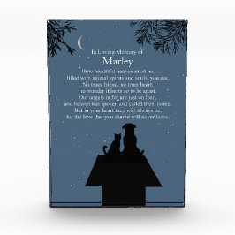 Bloque Para Fotos Mascota conmemorativo Perro gato Poema espiritual 