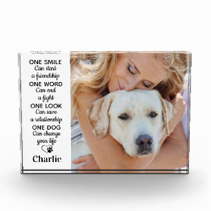 Bloque Para Fotos Mascota de Keepsake de Dog Lover personalizado