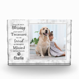 Bloque Para Fotos Mascota Memorial Keepsake Dog
