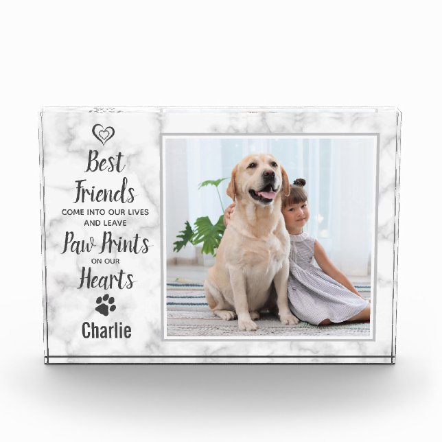 Bloque Para Fotos Mascota Memorial Keepsake Dog (Anverso)