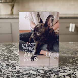 Bloque Para Fotos Mascota Primera Navidad Por Siempre Casa Moderno G