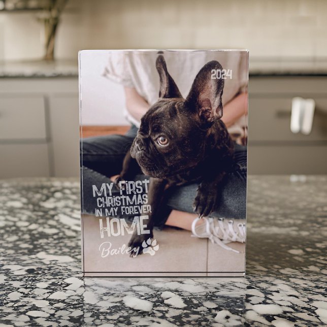Bloque Para Fotos Mascota Primera Navidad Por Siempre Casa Moderno G (Subido por el creador)
