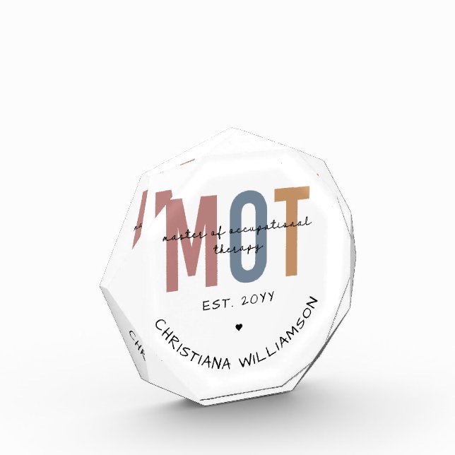 Bloque Para Fotos Máster personalizado en terapia ocupacional (Izquierda)