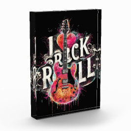 Bloque Para Fotos Me encanta la pintura de guitarra eléctrica Rock N