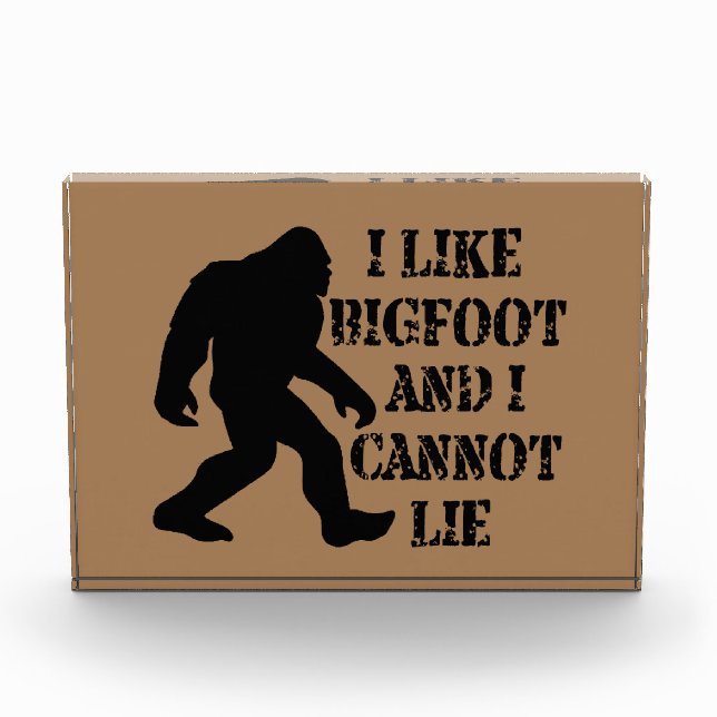 Bloque Para Fotos Me gusta Bigfoot y no puedo mentir        (Anverso)