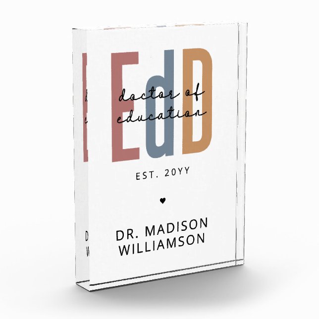 Bloque Para Fotos Médico De Educación Personalizada (Izquierda)