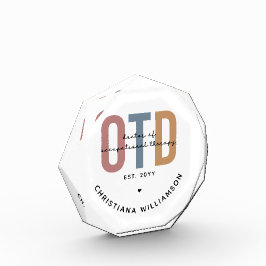 Bloque Para Fotos Médico de Terapia Ocupacional Personalizada