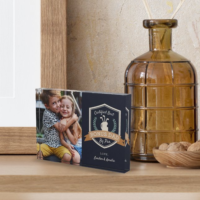 Bloque Para Fotos Mejor Bono por Par | Golf Stepdad (Subido por el creador)