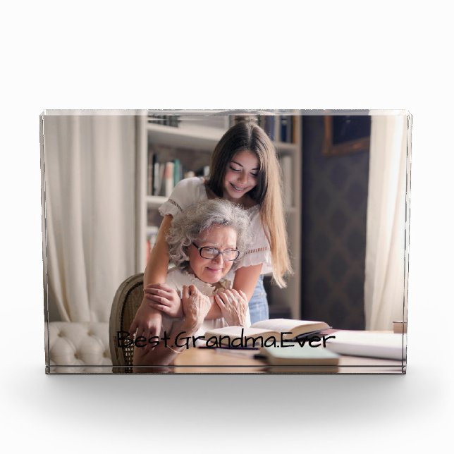 Bloque Para Fotos Mejor cita fotográfica personalizada de la abuela (Anverso)