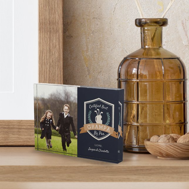 Bloque Para Fotos Mejor Grampa Por Par | Abuelo de golf (Subido por el creador)