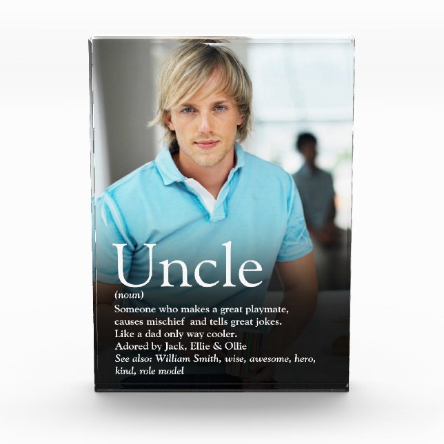 Bloque Para Fotos Mejor Hver Uncle Modern Fun Guay (Anverso)