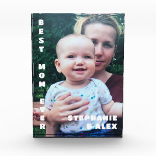 Bloque Para Fotos Mejor mamá Ever Photo keepsake cumpleaños personal