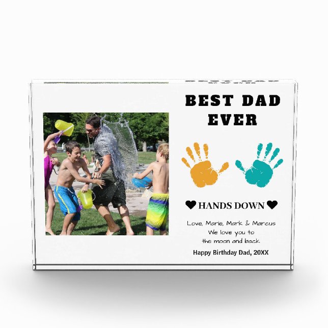 Bloque Para Fotos Mejor Papá Que Nunca Manda Abajo Cumpleaños (Anverso)