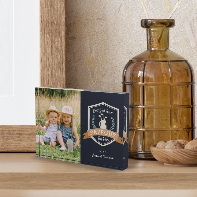 Bloque Para Fotos Mejor Pappous Por Par | Abuelo de golf (Subido por el creador)