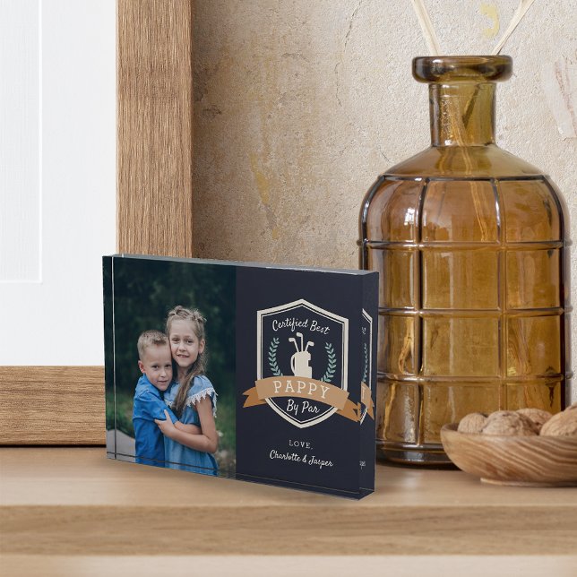 Bloque Para Fotos Mejor Pappy Por Par | Abuelo de golf (Subido por el creador)