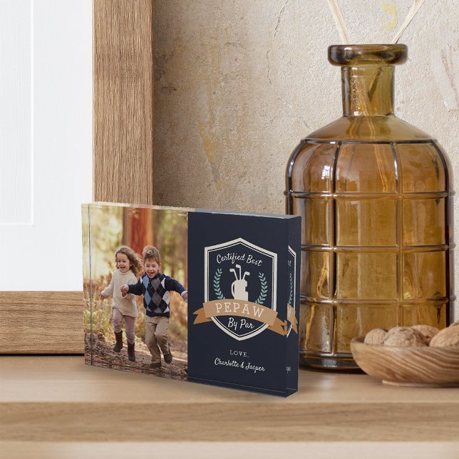 Bloque Para Fotos Mejor Pepaw By Par | Abuelo de golf (Subido por el creador)