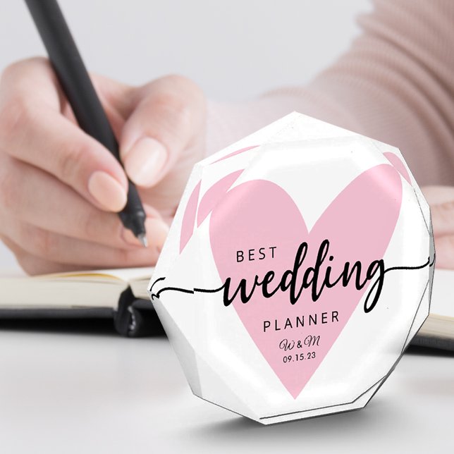 Bloque Para Fotos Mejor Planificador de Bodas Corazón Rosa (Subido por el creador)
