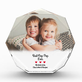 Bloque Para Fotos Mejor Pop Pop Personalizado Regalo