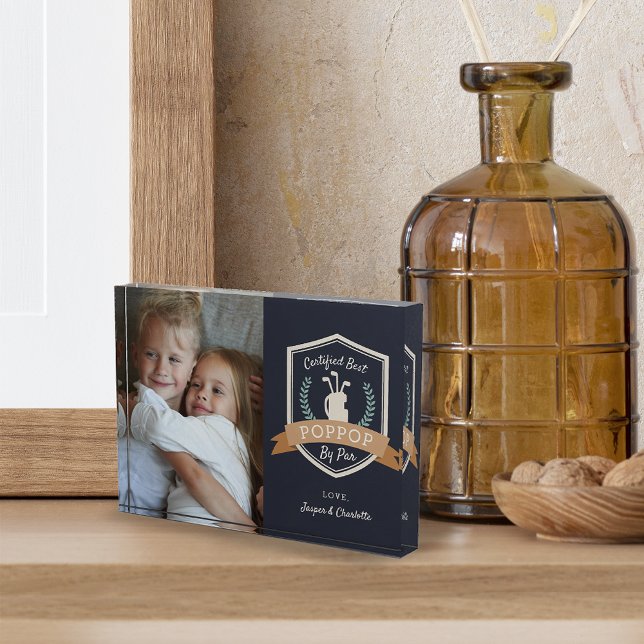 Bloque Para Fotos Mejor Poppop Por Par | Abuelo de golf (Subido por el creador)