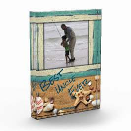 Bloque Para Fotos Mejor Tío del Mundo Playa Personalizado