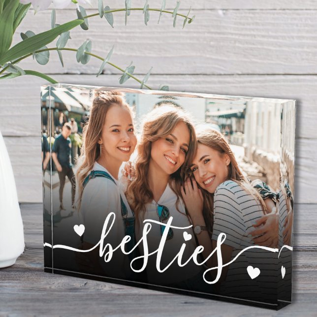 Bloque Para Fotos Mejores Amigas Mejores Amigas (Custom Besties Best Friends Photo Block)