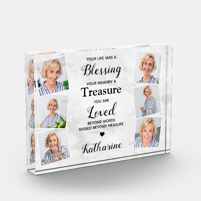 Bloque Para Fotos Memorial de la simpatía por el mármol moderno (Izquierda)