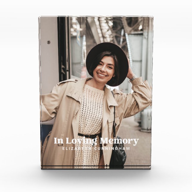 Bloque Para Fotos Memorial fotográfico de Personalizado moderno en L (Anverso)